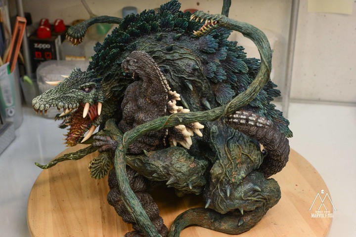 Marvix.F Model Studio 匠心之作 - T's Facto GODZILLA vs BIOLLANTE (哥吉拉vs碧奧蘭蒂)