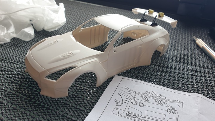 Mini-z 車殼心血製作心得(1/28搖控車殼皆適用)