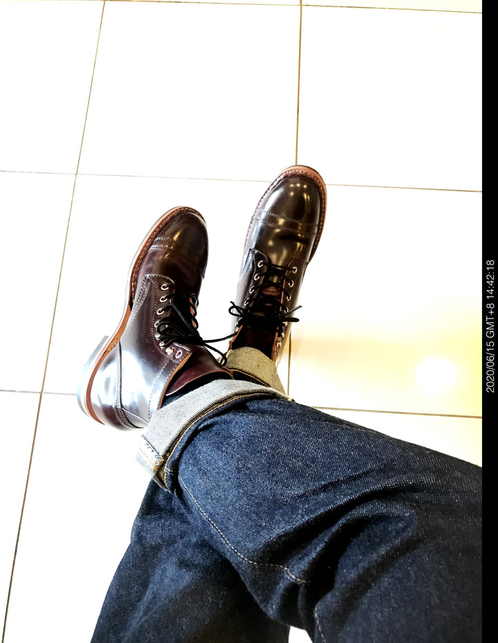 Custom White’s boots