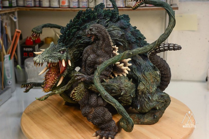 Marvix.F Model Studio 匠心之作 - T's Facto GODZILLA vs BIOLLANTE (哥吉拉vs碧奧蘭蒂)