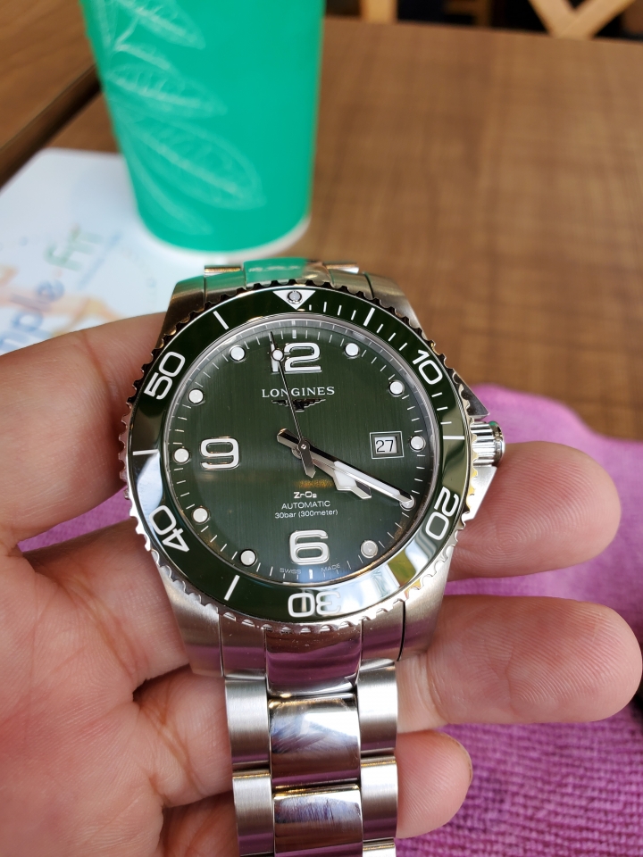 (綠色限定款)浪琴深海征服者開箱