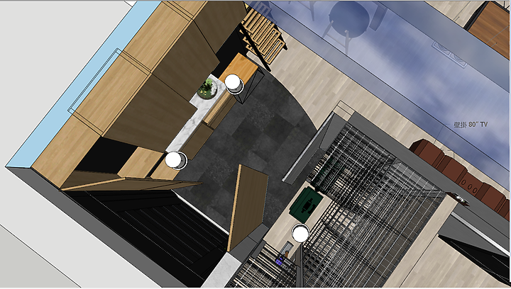 點我看大圖 未來預想#室內33坪$非專業SKETCUP設計階段&邀請大家一起蓋樓