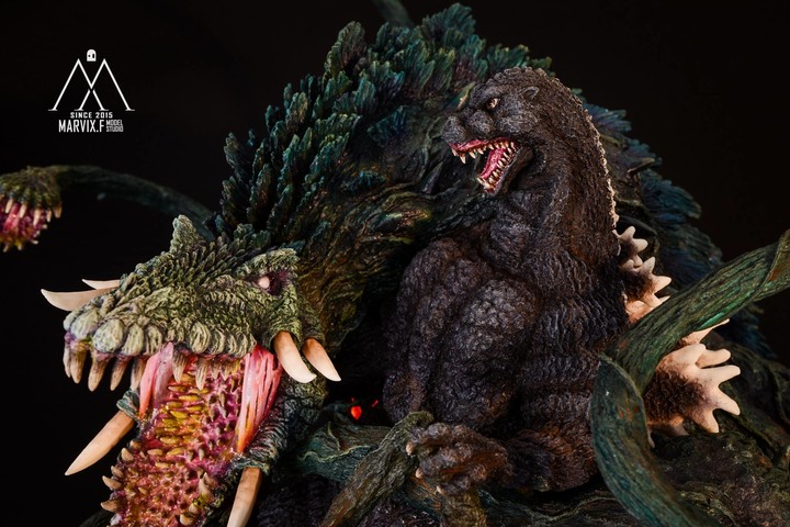 點我看大圖 Marvix.F Model Studio 匠心之作 - T's Facto GODZILLA vs BIOLLANTE (哥吉拉vs碧奧蘭蒂)