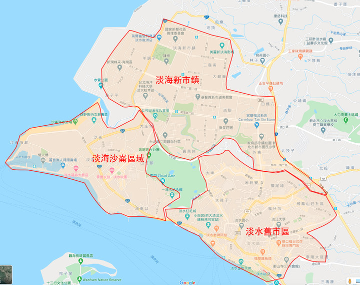 【分享】淡水新市鎮地段概況及商圈分佈
