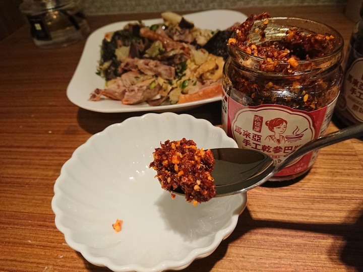 小娘惹~馬來西亞乾參巴醬。怎樣醬加都好吃。一周挑戰南洋風味