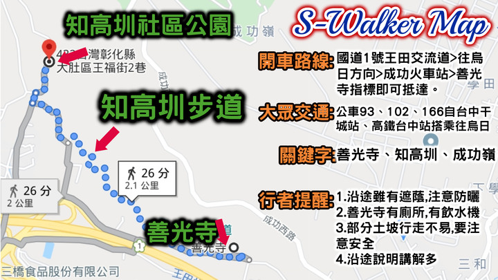 S步道|台中|知高圳步道|自然人文水道|烏日區