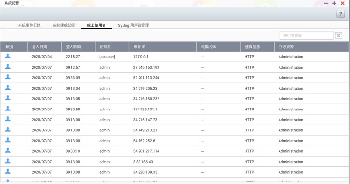 QNAP TS-251B使用者連線問題