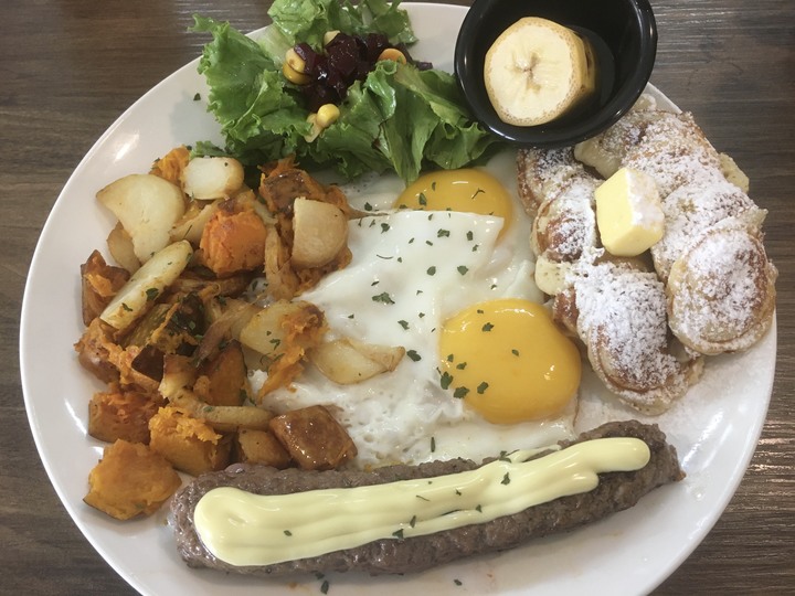 [食記] 荷蘭小鬆餅 (Poffertjes Cafe)，台灣台北，好吃的早午餐和小鬆餅