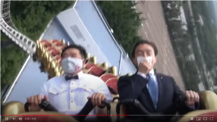 尖叫在心裡的訓練!! 搭雲霄飛車可以不尖叫 日本遊樂園主管親身示範