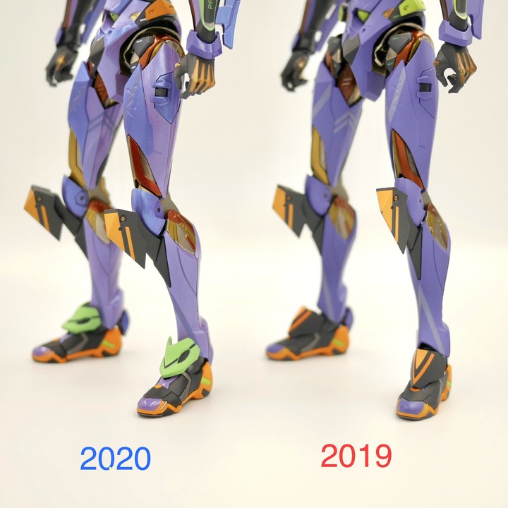 點我看大圖 【萬代 Metal Buld 初號機 2019 vs 2020 外觀比較】新世紀福音戰士蒐藏續篇