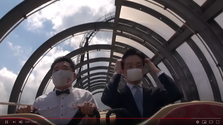 尖叫在心裡的訓練!! 搭雲霄飛車可以不尖叫 日本遊樂園主管親身示範