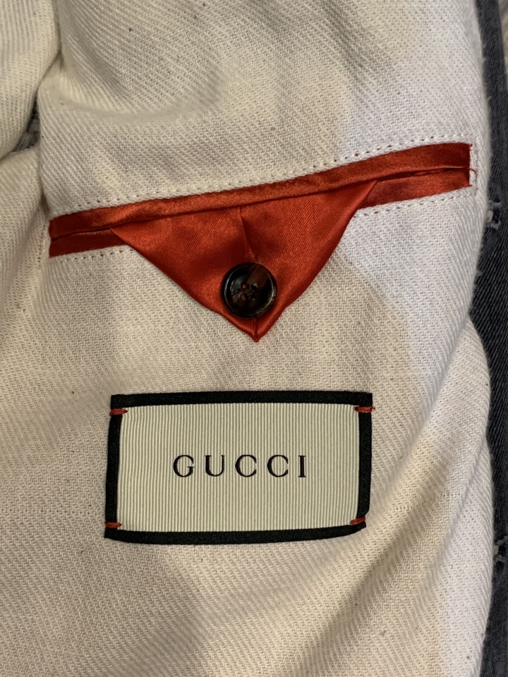 「開箱」搖滾好萊塢之GUCCI卯釘加鐵鍊加破壞丹寧外套