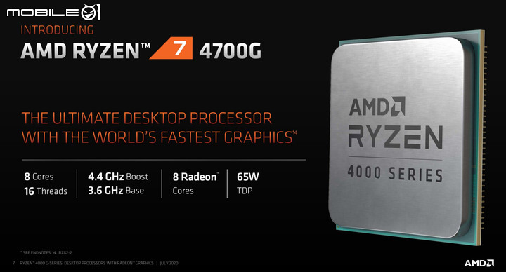 AMD 推出 Ryzen 4000 系列 APU 最高 8 核心架構結合 Vega 顯示晶片