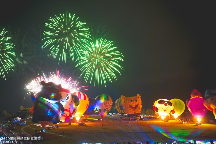 【台東鹿野│景點】台東2020年國際熱氣球嘉年華,附上交通攻略,10週年28顆造型球輪番上陣,每日兩場繫留體驗,還有光雕秀