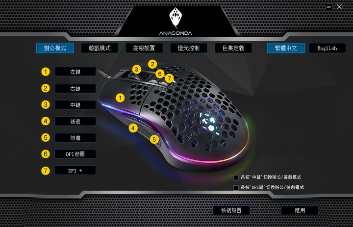 平價輕量洞洞鼠 Anacomda Black Hole RGB 遊戲滑鼠開箱