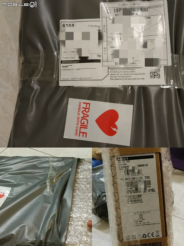 [開箱] Aspire 5 (A515-44) Ryzen-4500U / NVMe256GB /4GB /1Year Global Warranty