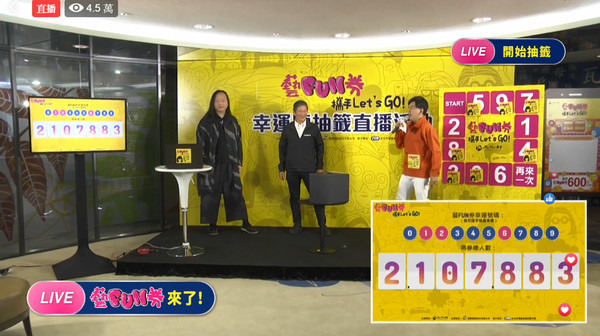 快訊／210萬藝FUN券中獎名單出爐！身份證尾數「有這7數字」都中獎
