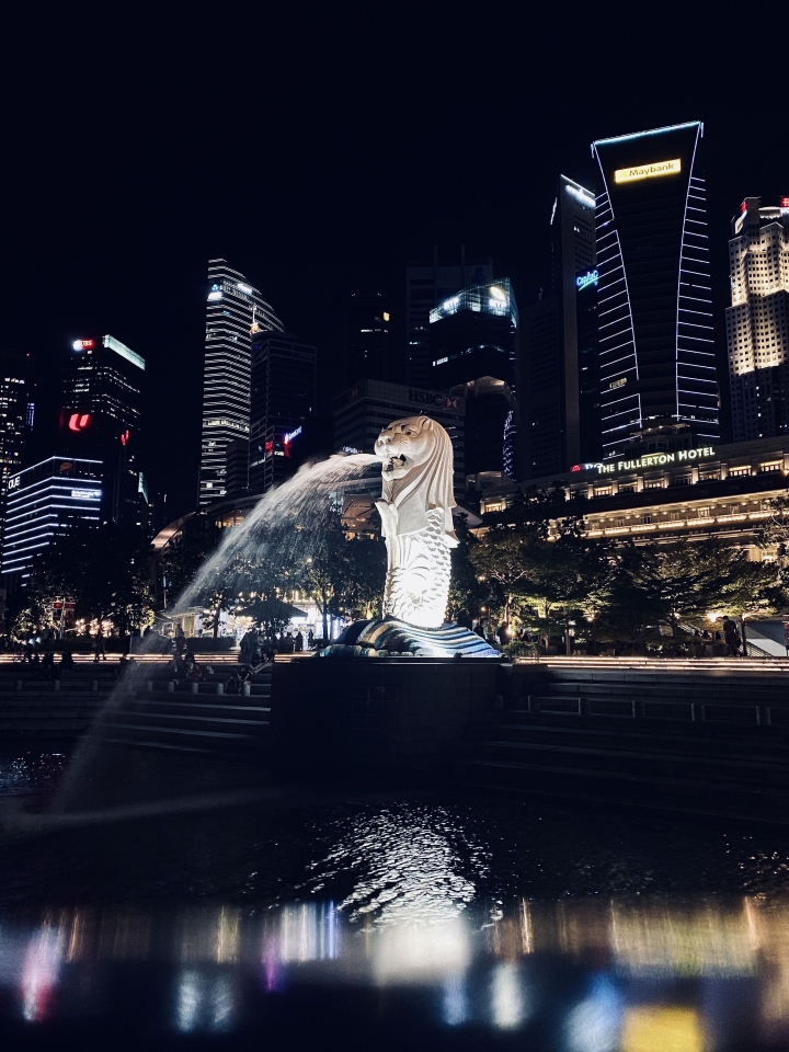 iPhone 11 夜拍新加坡濱海灣