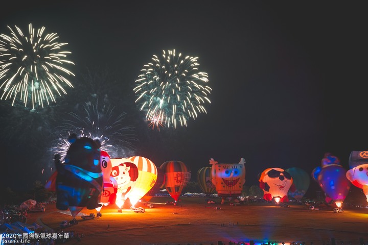 【台東鹿野│景點】台東2020年國際熱氣球嘉年華,附上交通攻略,10週年28顆造型球輪番上陣,每日兩場繫留體驗,還有光雕秀