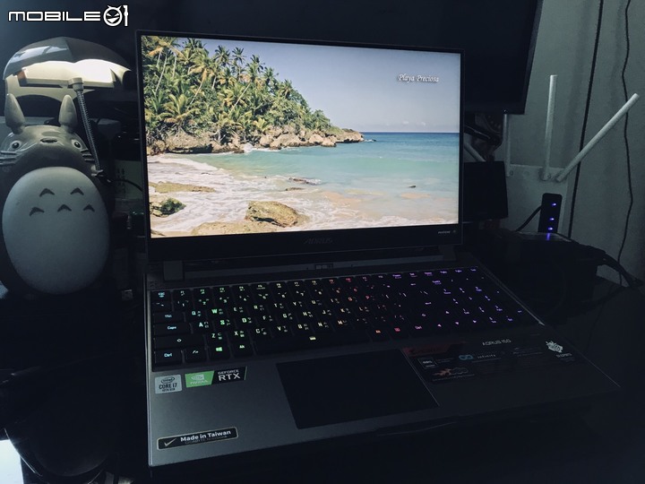 點我看大圖 放下Thinkpad 開啟AORUS 15G KB