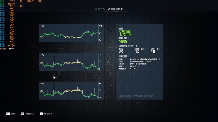 AMD R7-3700X+AMD RX5700XT與INTEL I7-10700+NVIDIA RTX2070 效能比較