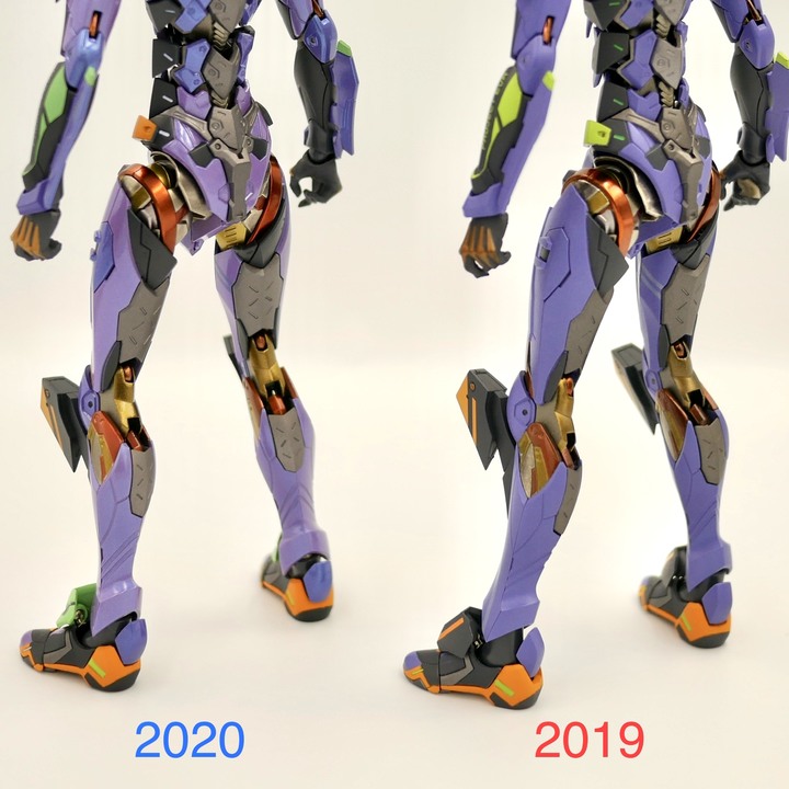 點我看大圖 【萬代 Metal Buld 初號機 2019 vs 2020 外觀比較】新世紀福音戰士蒐藏續篇