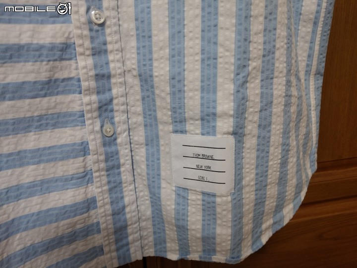 THOM BROWNE 泡泡紗短袖襯衫