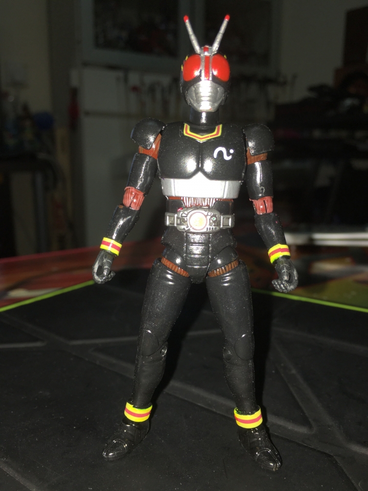 終於攪掂呢隻前面跨啦啦（bandai 上色）後面小喇叭(自己補色）（仲要D手型唔記得上光油）嘅Black 喇