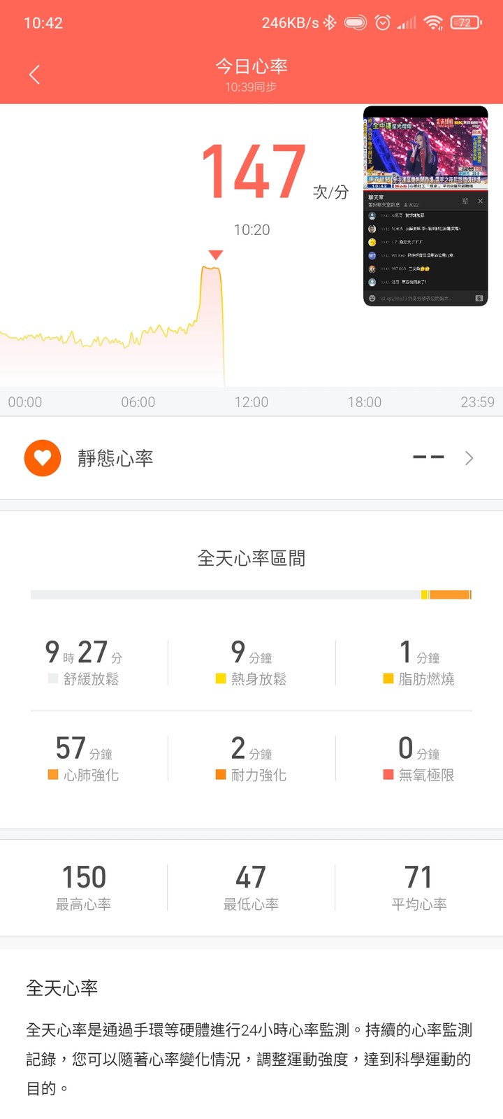 小米手環5 vs 心率帶 心跳bpm測試(橢圓機)