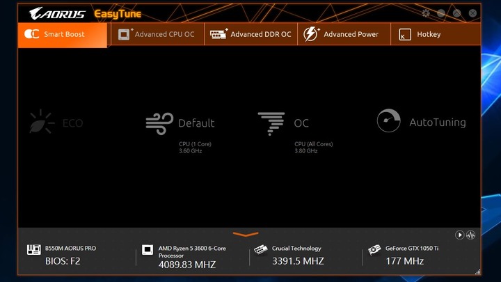 技嘉B550M AORUS PRO + 3600開箱