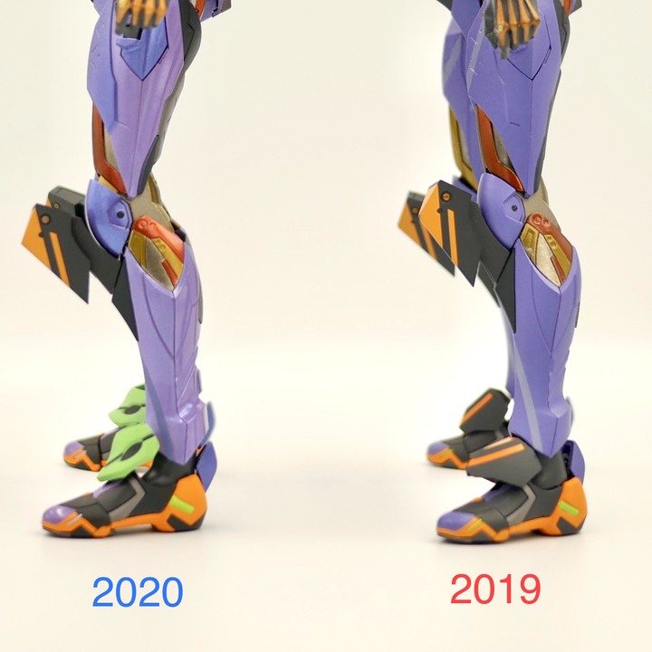 點我看大圖 【萬代 Metal Buld 初號機 2019 vs 2020 外觀比較】新世紀福音戰士蒐藏續篇