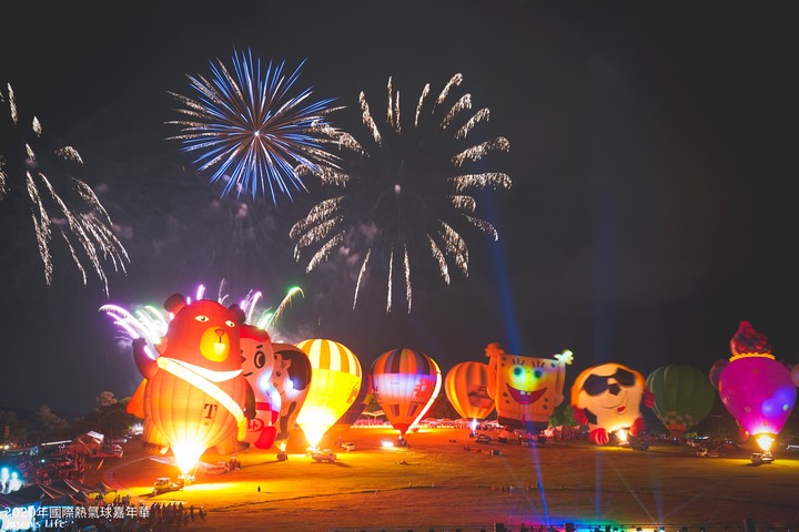 【台東鹿野│景點】台東2020年國際熱氣球嘉年華,附上交通攻略,10週年28顆造型球輪番上陣,每日兩場繫留體驗,還有光雕秀