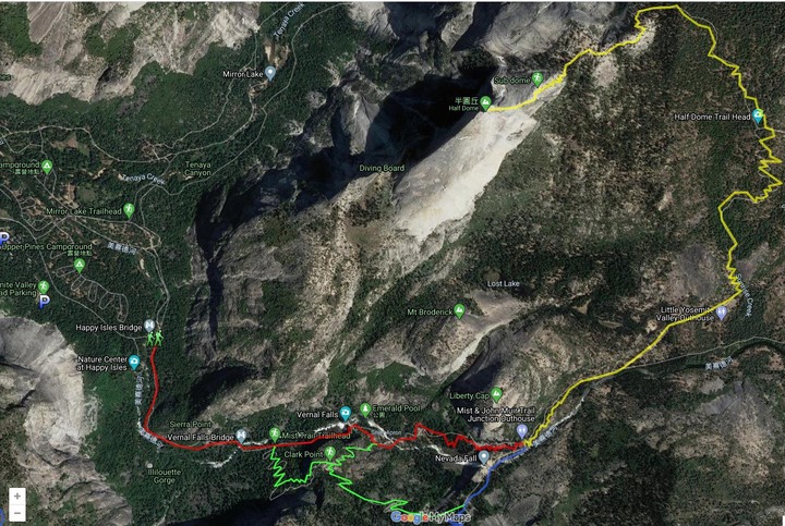 防疫期間，回憶多年前的Yosemite half dome trial