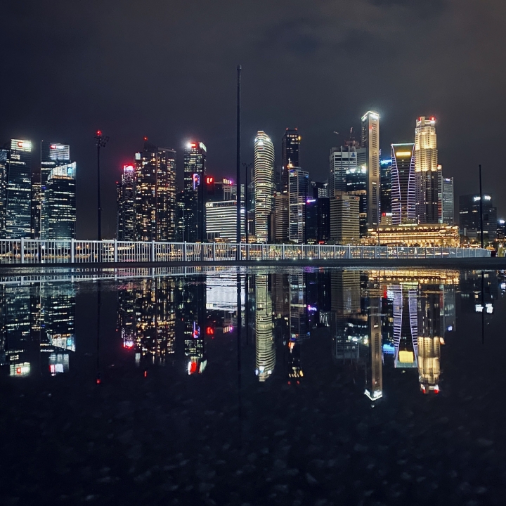 iPhone 11 夜拍新加坡濱海灣