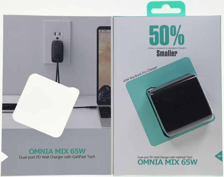 AUKEY OMNIA MIX 65W氮化鎵GaN雙埠充電器測試