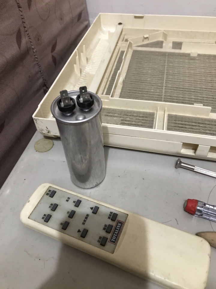 窗型多得利冷氣 電容接法請教大神們幫幫忙