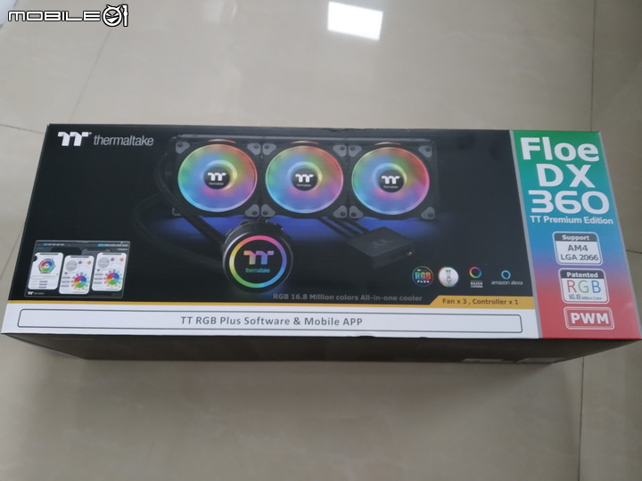真勇者開箱TT Floe DX RGB 360一體式水冷散熱器