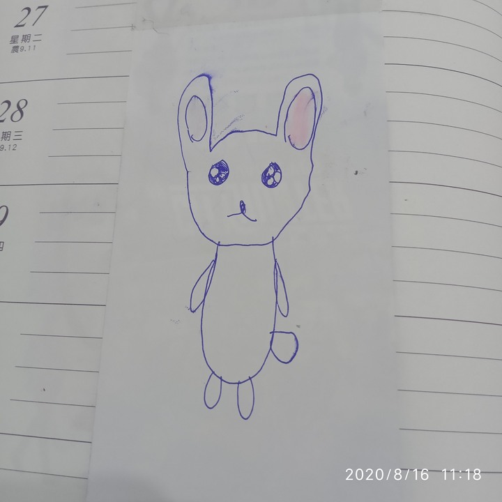6歲姪女的畫作