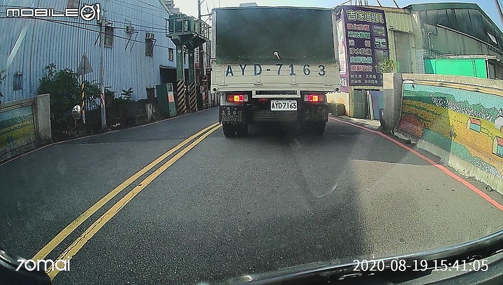 70邁行車記錄器1S（汽車行車記錄器裝在機車上）