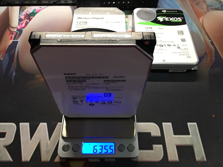 [分享] MOMO12T(Exos X16)、美亞12T(HC530降速版)、淘寶8T(Ultrastar He8)