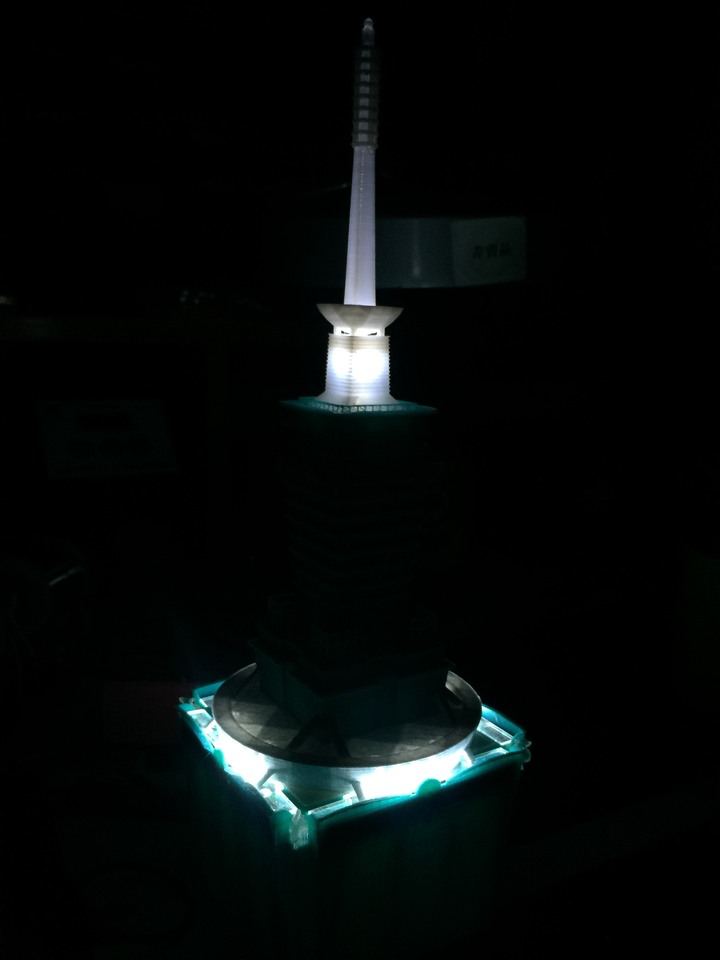 3D列印 1/500 的台北101、東京鐵塔、世貿大樓