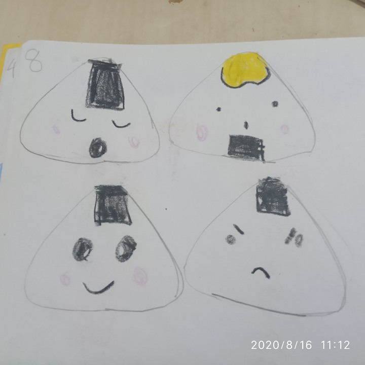 6歲姪女的畫作