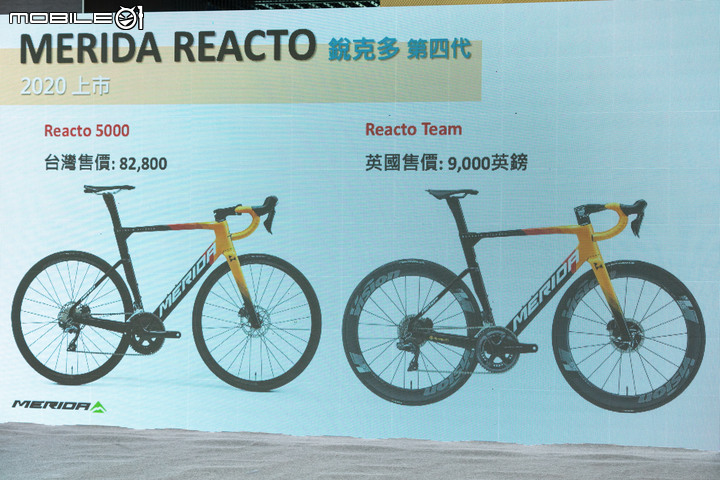 美利達發表第四代空力車「REACTO銳克多」 不只飆速還要兼顧舒適度!