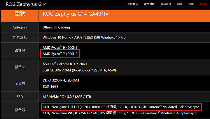 點我看大圖 辦公室疾白新勢力崛起 ROG Zephyrus G14 (AMD 4800HS + GTX1660Ti-MaxQ)
