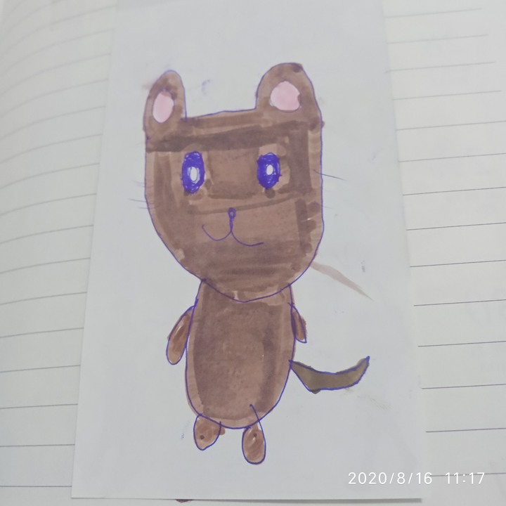 6歲姪女的畫作