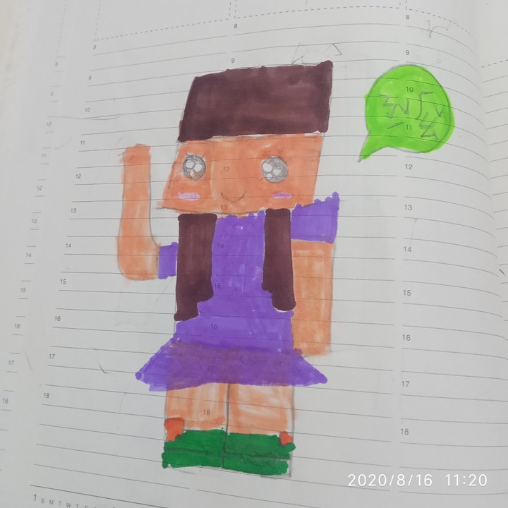 6歲姪女的畫作