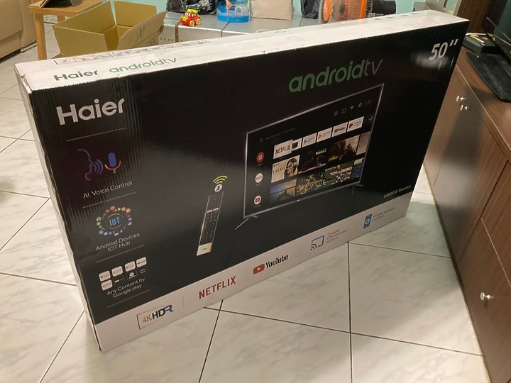 Haier 50型 4KHDR液晶顯示器 型號LE50U6950UG 開箱