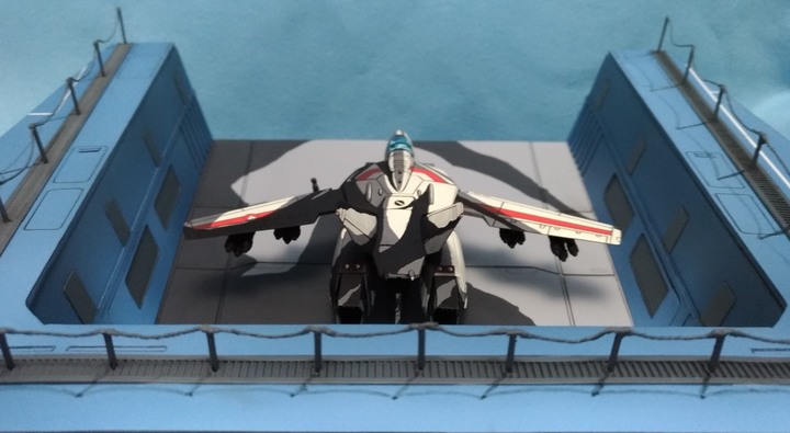 日本神人超時空要塞艦載機 VF-1 Valkyrie 別有風味的模型2D動畫風塗裝技法