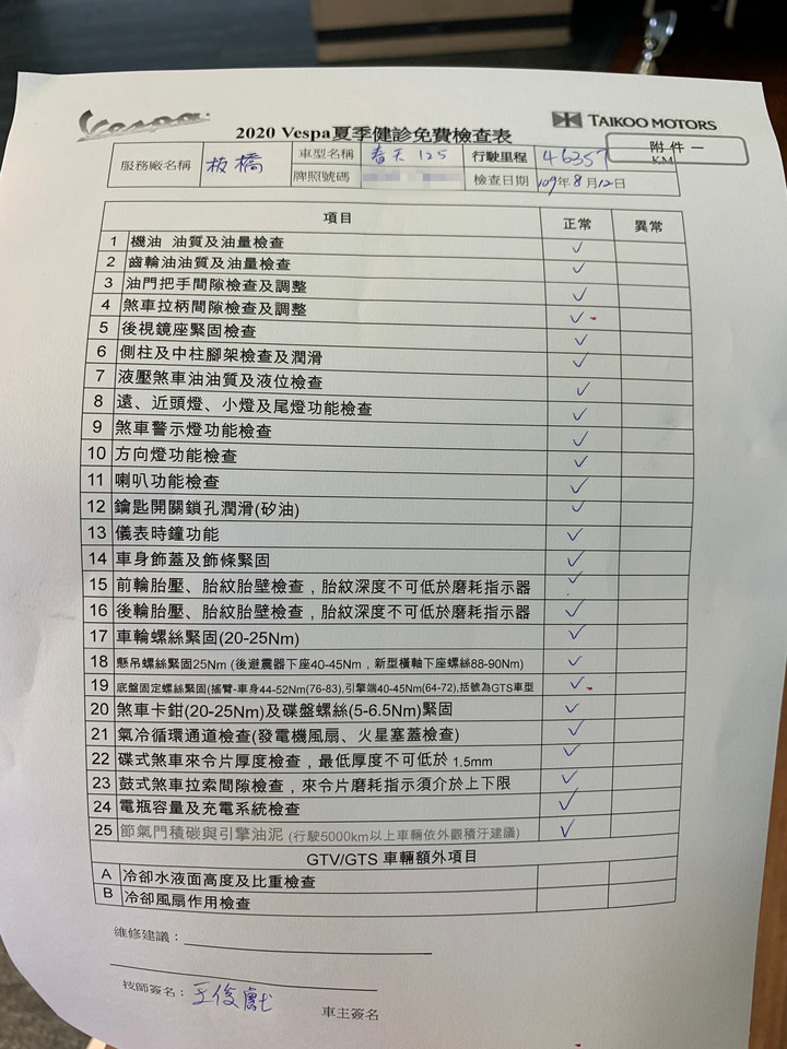 夏季健診X新歡開箱!就愛Vespa!