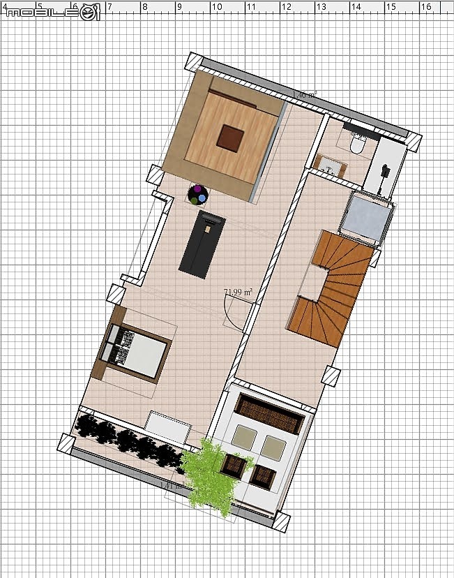 [純分享]自地自建,自己畫空間格局(土地面寬7米深度19.3米)60/210